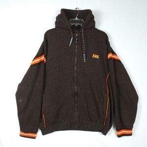 DTEK Hoodie Men's Sz XL Brown Orange Hooded Pullover